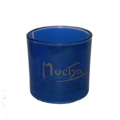 Alfons Mucha panák Shoot Glass blue